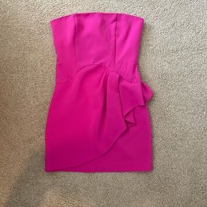 Hot pink peplum karlie dress
